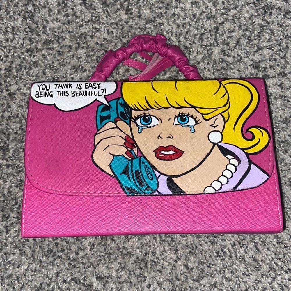 Barbie Pink Hand painted purse